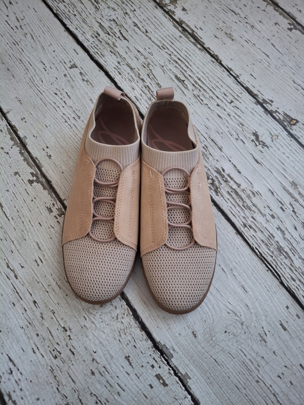 Ellen DeGeneres Dusty Rose Knit Slip-On Sneakers